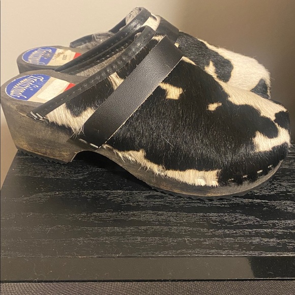 Cow hair Kids vintage clogs - Picture 1 of 6